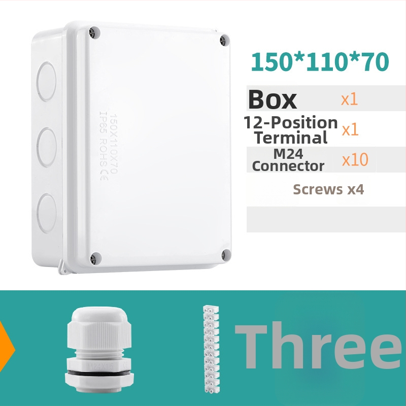 ABS veekindel jaotuskast välistingimustes kasutamiseks koos ühendiga