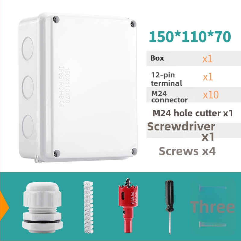 ABS veekindel jaotuskast välistingimustes kasutamiseks koos ühendiga