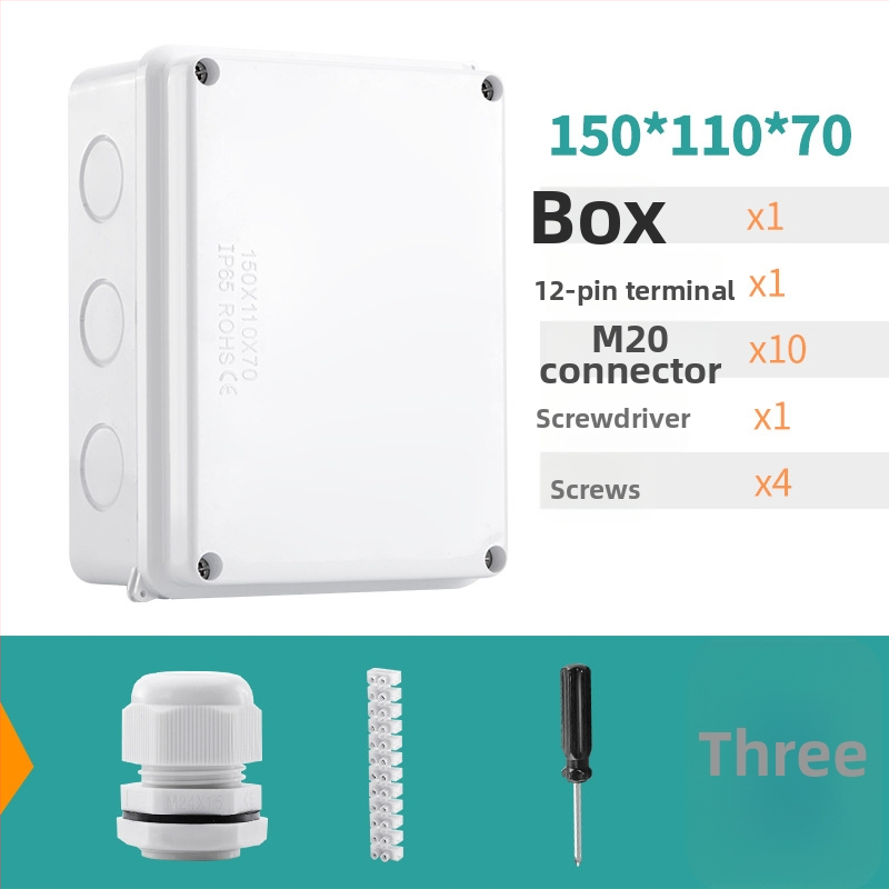 ABS veekindel jaotuskast välistingimustes kasutamiseks koos ühendiga