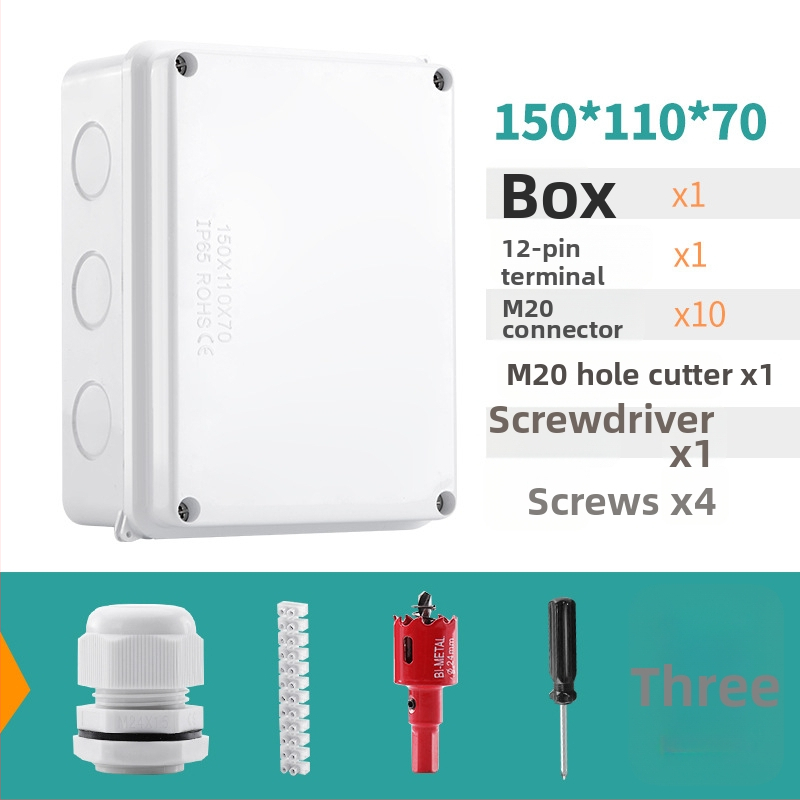 ABS veekindel jaotuskast välistingimustes kasutamiseks koos ühendiga