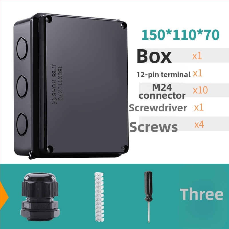 ABS veekindel jaotuskast välistingimustes kasutamiseks koos ühendiga