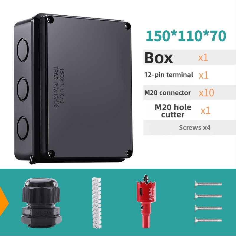 ABS veekindel jaotuskast välistingimustes kasutamiseks koos ühendiga