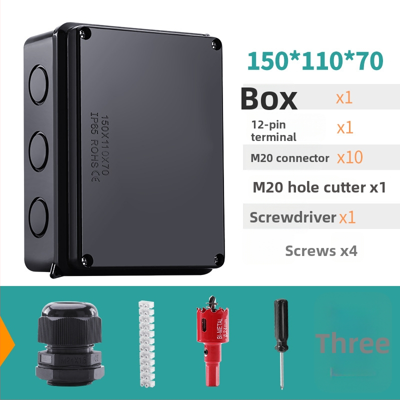 ABS veekindel jaotuskast välistingimustes kasutamiseks koos ühendiga