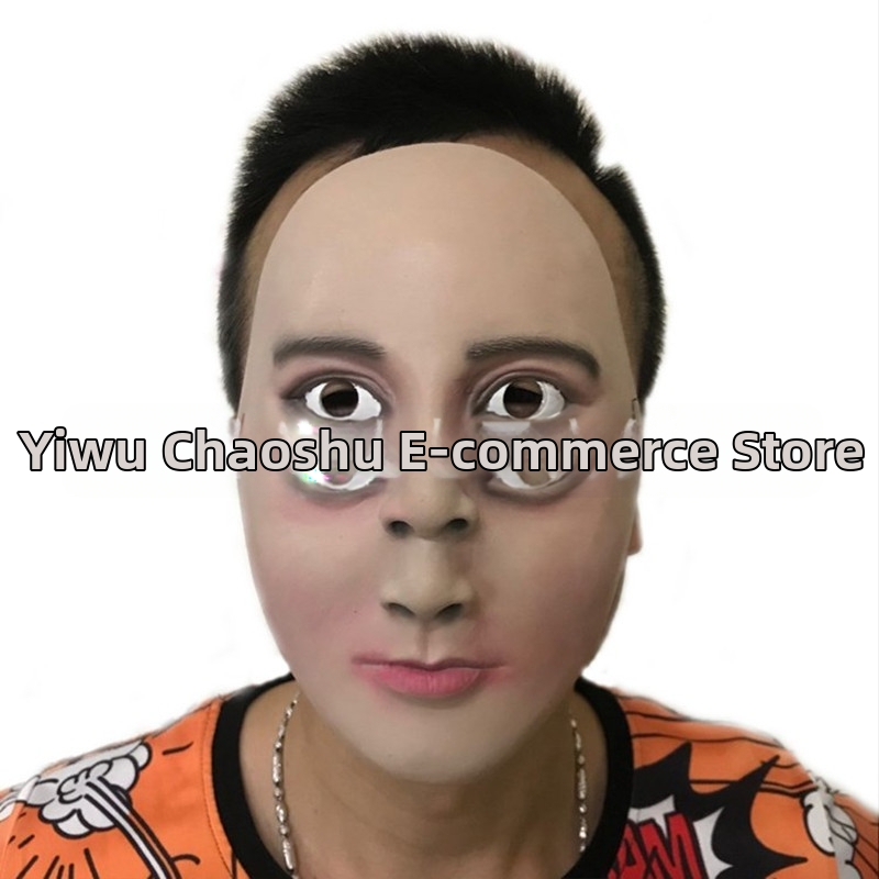 Latekso klounų kaukė, siaubo stiliaus, kostiumui skirtas rekvizitas, Helovynui ir Šv. Velykoms