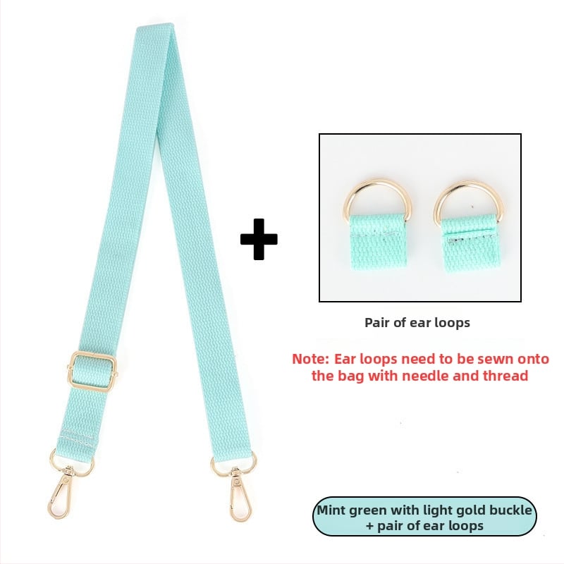 Reguleeritav kotiõlarihm, lai puuvillane pael, crossbody või õla kasutamiseks, pikendatud pikkusega