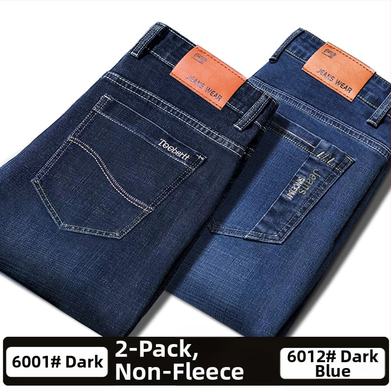 Vīriešu džinsi ar flīsu odere, bieza, taisa piegriezuma, viduklis vidējs, piemēroti visām sezonām