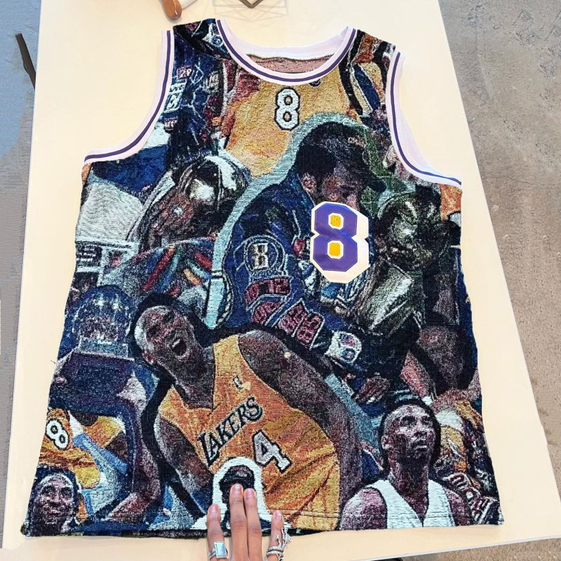 Slobodno krojeno majica-život s otiskom slova, 80% poliester, digitalni tisk, lagano ljetno sportsko top s umetnutim džepom, pravokutni rub