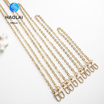 Koti õlarihm metallist ahelaga laiendusega, kerge asendushihn, ühevärviline muster, värske ja magus stiil