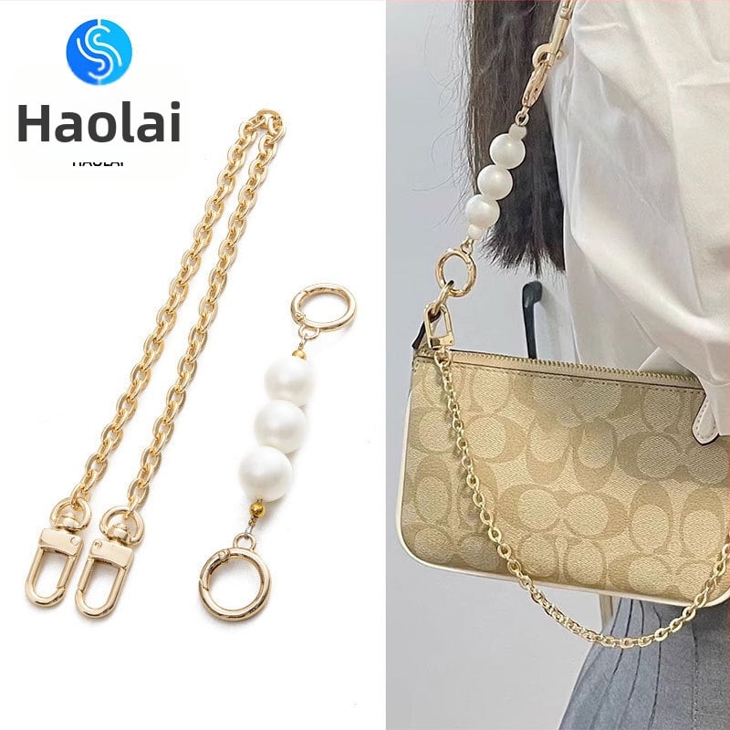 Koti õlarihm metallist ahelaga laiendusega, kerge asendushihn, ühevärviline muster, värske ja magus stiil