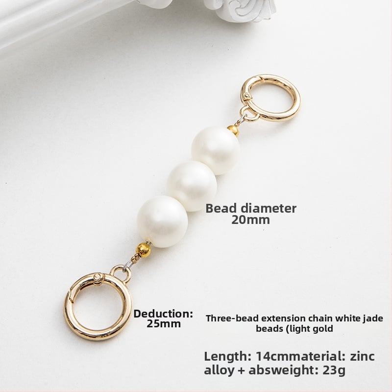 Koti õlarihm metallist ahelaga laiendusega, kerge asendushihn, ühevärviline muster, värske ja magus stiil