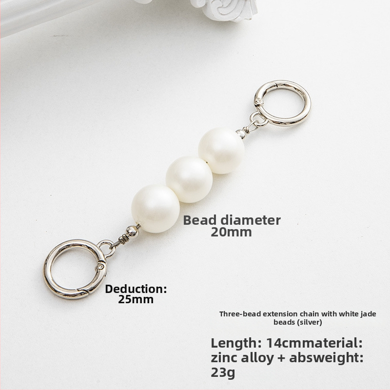 Koti õlarihm metallist ahelaga laiendusega, kerge asendushihn, ühevärviline muster, värske ja magus stiil