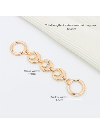 Koti õlarihm pikendatava ahelaga – metall, laiendus, tähtedega muster, kevad 2024