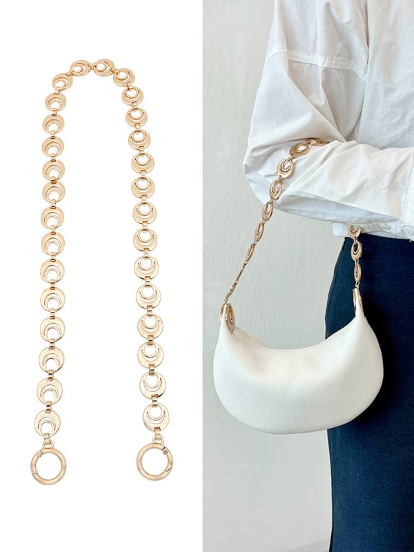 Koti õlarihm pikendatava ahelaga – metall, laiendus, tähtedega muster, kevad 2024