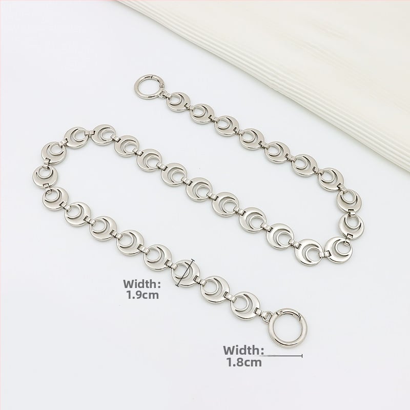 Koti õlarihm pikendatava ahelaga – metall, laiendus, tähtedega muster, kevad 2024