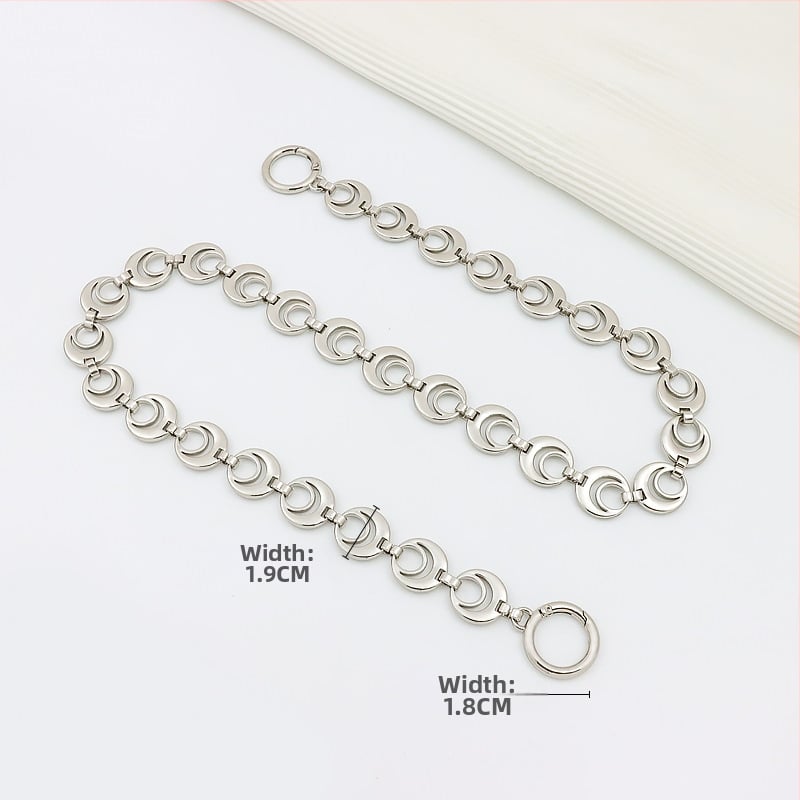 Koti õlarihm pikendatava ahelaga – metall, laiendus, tähtedega muster, kevad 2024