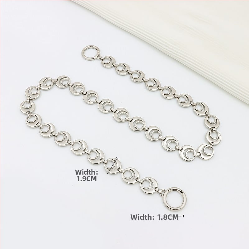 Koti õlarihm pikendatava ahelaga – metall, laiendus, tähtedega muster, kevad 2024