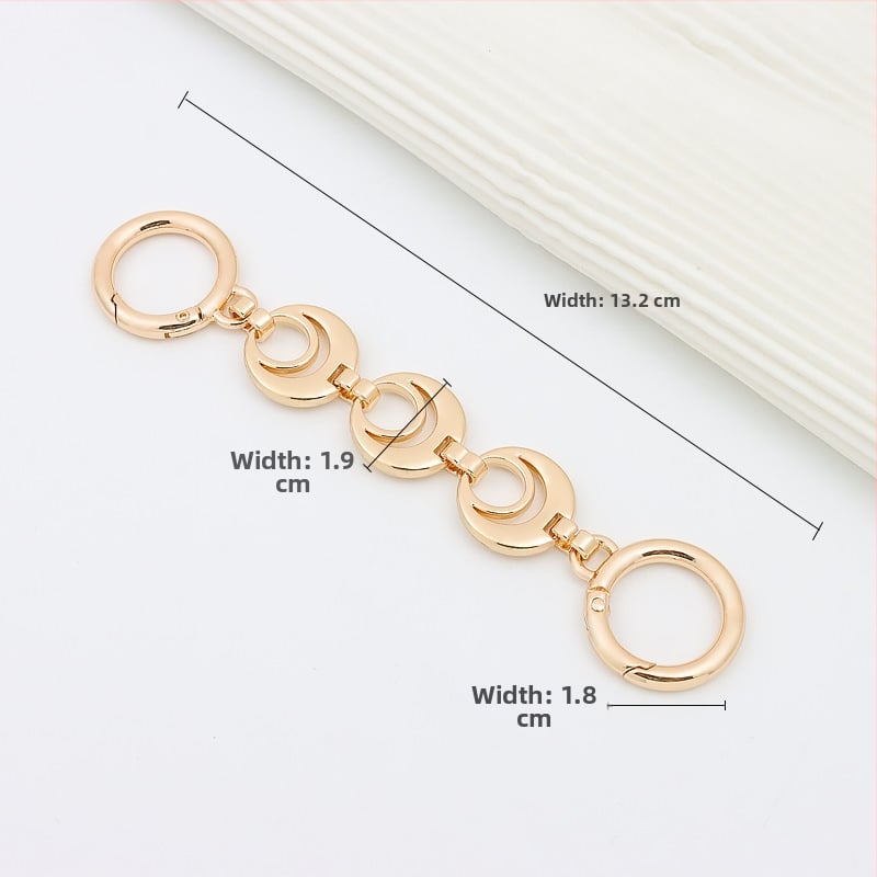 Koti õlarihm pikendatava ahelaga – metall, laiendus, tähtedega muster, kevad 2024