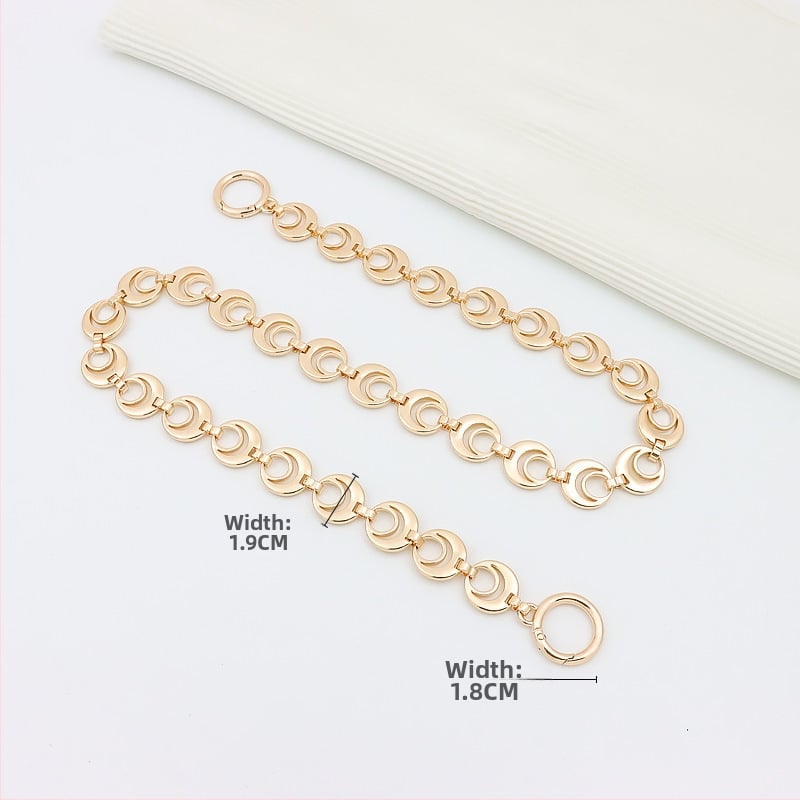 Koti õlarihm pikendatava ahelaga – metall, laiendus, tähtedega muster, kevad 2024