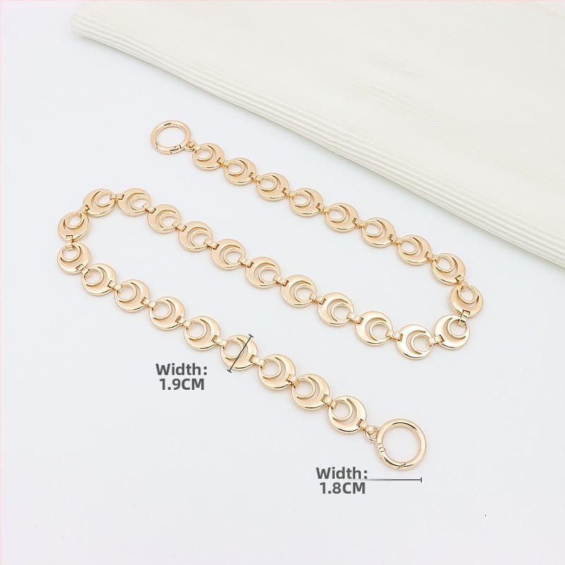 Koti õlarihm pikendatava ahelaga – metall, laiendus, tähtedega muster, kevad 2024