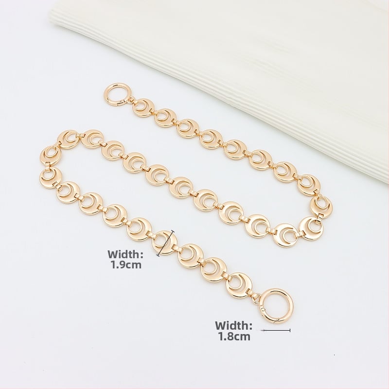 Koti õlarihm pikendatava ahelaga – metall, laiendus, tähtedega muster, kevad 2024