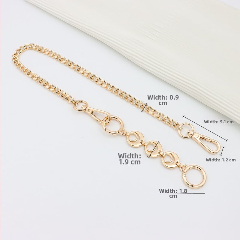 Koti õlarihm pikendatava ahelaga – metall, laiendus, tähtedega muster, kevad 2024