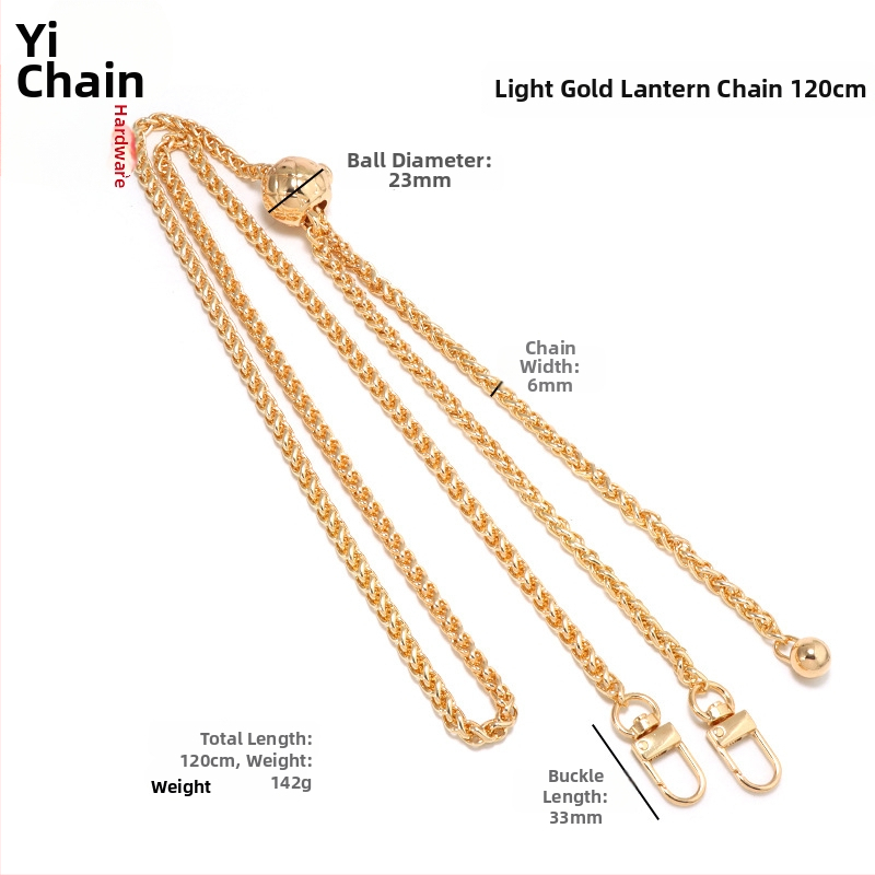 Yilian kotiõlarihm, tsink sulamiga pallidega ahel, reguleeritav, vastupidav kulumisele, venitatav, koti jaoks