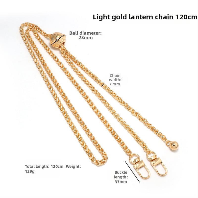 Yilian kotiõlarihm, tsink sulamiga pallidega ahel, reguleeritav, vastupidav kulumisele, venitatav, koti jaoks