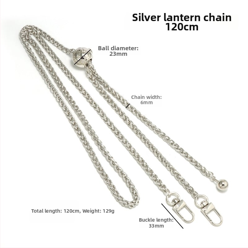 Yilian kotiõlarihm, tsink sulamiga pallidega ahel, reguleeritav, vastupidav kulumisele, venitatav, koti jaoks