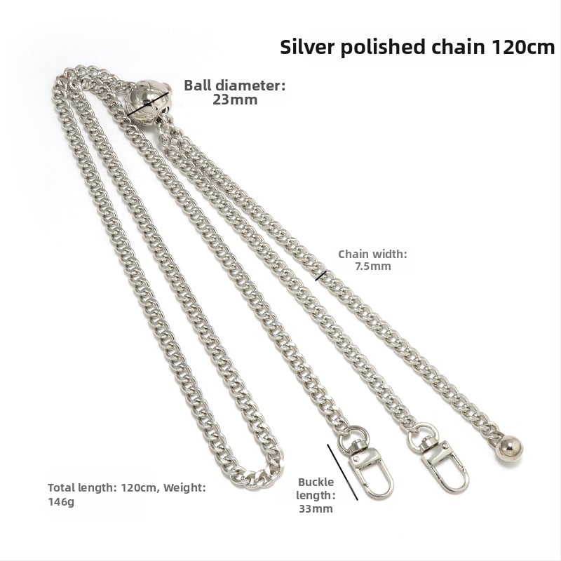 Yilian kotiõlarihm, tsink sulamiga pallidega ahel, reguleeritav, vastupidav kulumisele, venitatav, koti jaoks