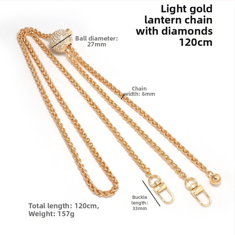 Yilian kotiõlarihm, tsink sulamiga pallidega ahel, reguleeritav, vastupidav kulumisele, venitatav, koti jaoks