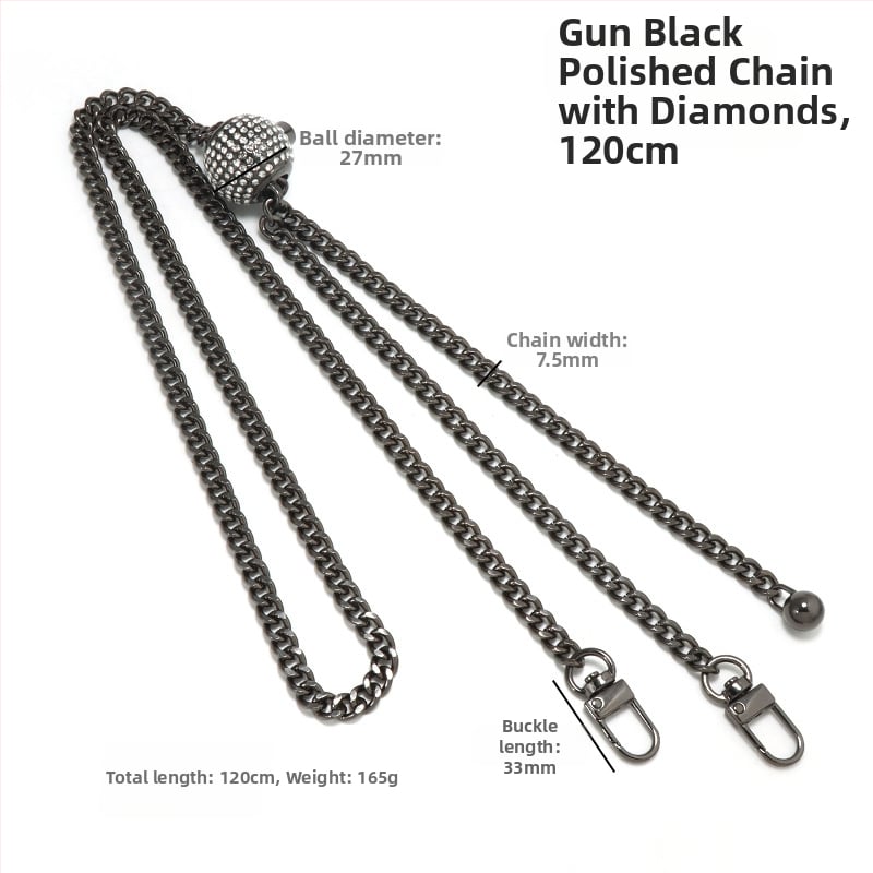 Yilian kotiõlarihm, tsink sulamiga pallidega ahel, reguleeritav, vastupidav kulumisele, venitatav, koti jaoks