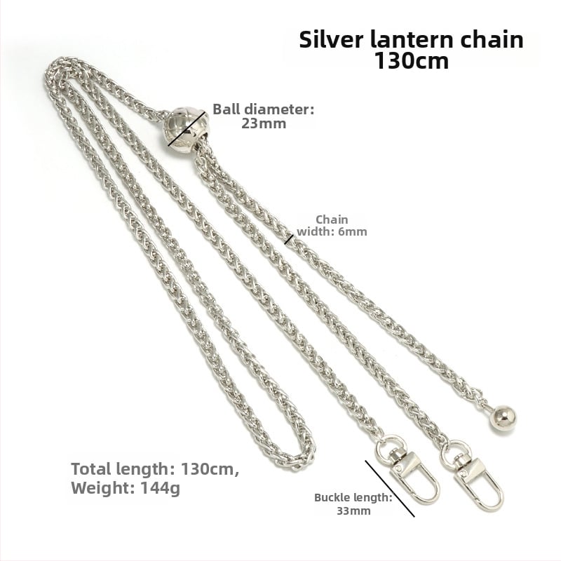 Yilian kotiõlarihm, tsink sulamiga pallidega ahel, reguleeritav, vastupidav kulumisele, venitatav, koti jaoks