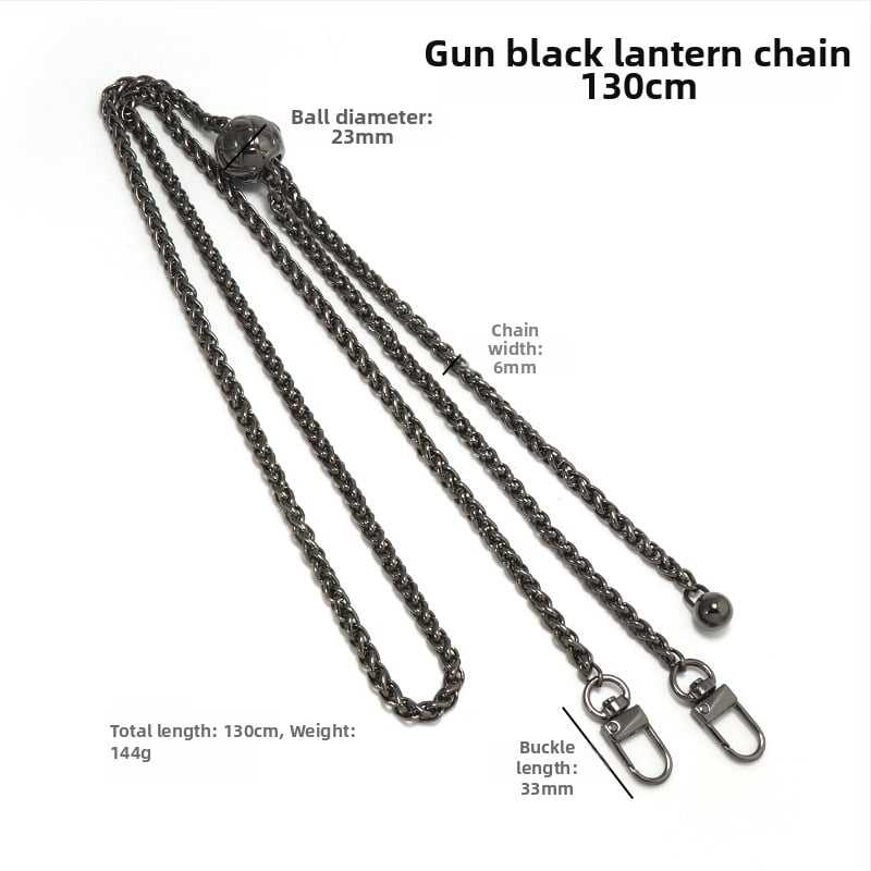 Yilian kotiõlarihm, tsink sulamiga pallidega ahel, reguleeritav, vastupidav kulumisele, venitatav, koti jaoks