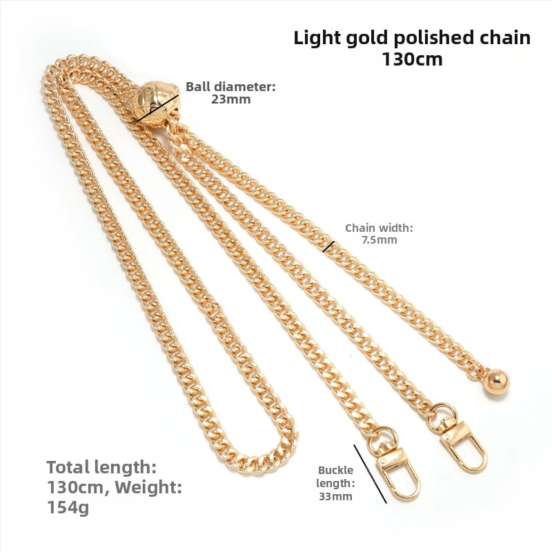 Yilian kotiõlarihm, tsink sulamiga pallidega ahel, reguleeritav, vastupidav kulumisele, venitatav, koti jaoks