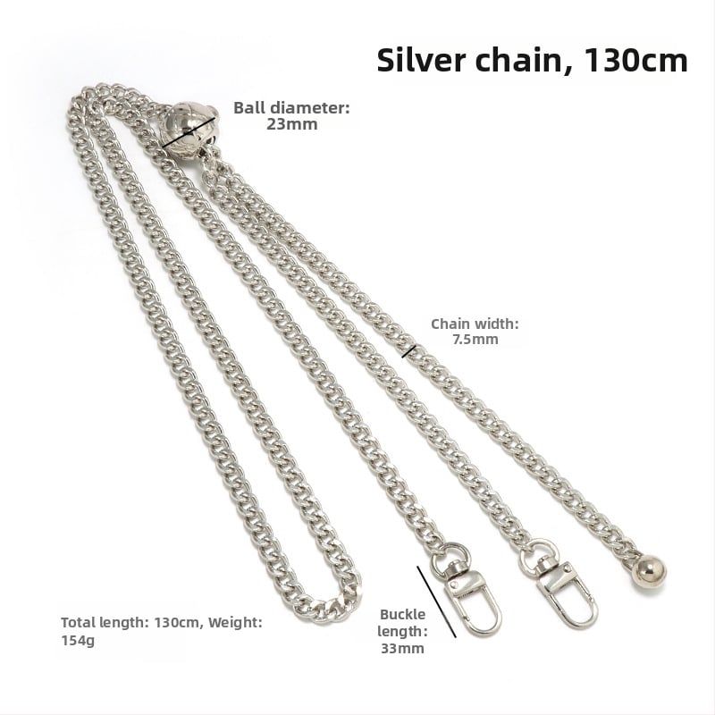 Yilian kotiõlarihm, tsink sulamiga pallidega ahel, reguleeritav, vastupidav kulumisele, venitatav, koti jaoks