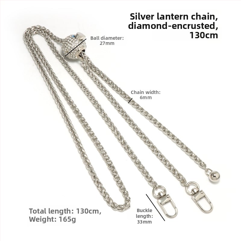 Yilian kotiõlarihm, tsink sulamiga pallidega ahel, reguleeritav, vastupidav kulumisele, venitatav, koti jaoks