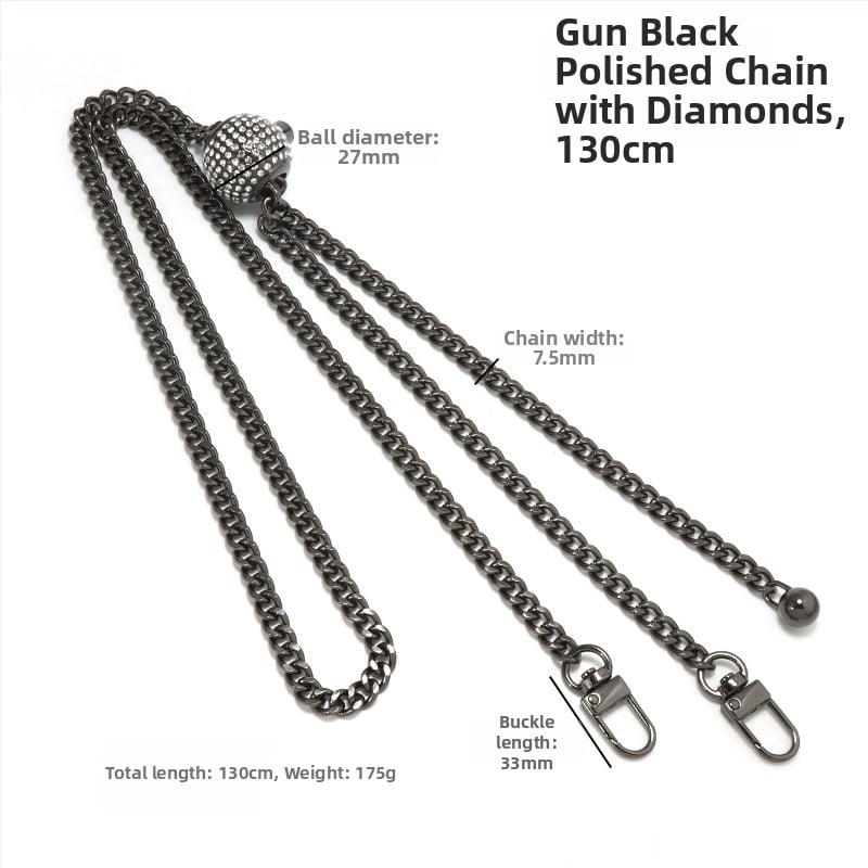 Yilian kotiõlarihm, tsink sulamiga pallidega ahel, reguleeritav, vastupidav kulumisele, venitatav, koti jaoks