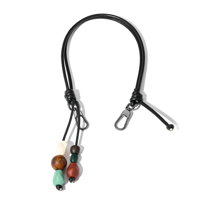 Evelyne stiilis käekoti rihm kašuu helmidega (Materjal: super kiududest valmistatud vaik; Aasta/sezon: kevad 2025; Funktsioonid: kaunistab, vähendab koormust, selja kaitse; Stiil: värske ja magus; Kategooria: käekoti/õlarihm)