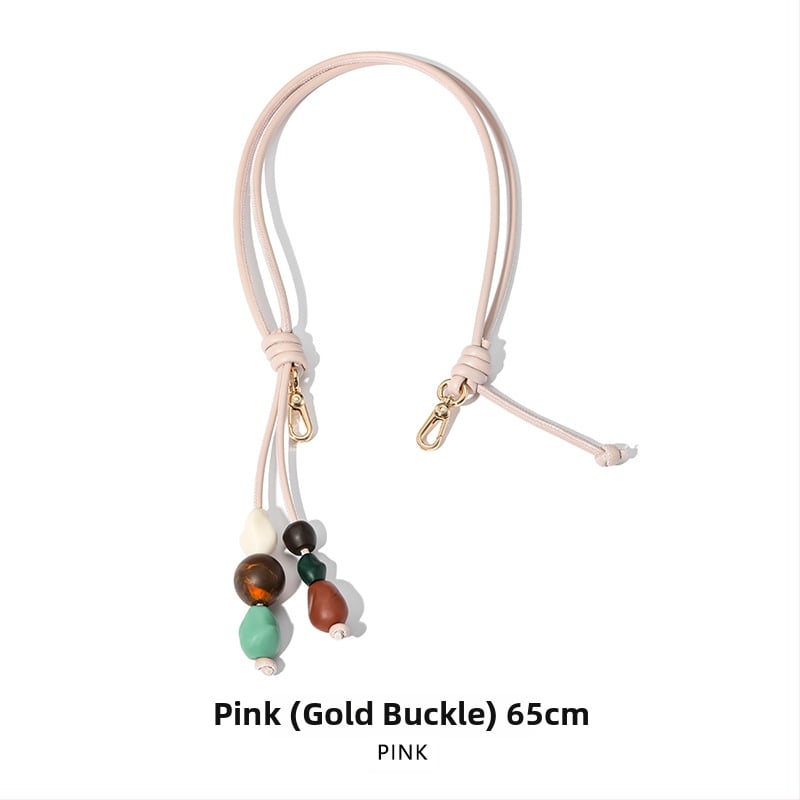 Evelyne stiilis käekoti rihm kašuu helmidega (Materjal: super kiududest valmistatud vaik; Aasta/sezon: kevad 2025; Funktsioonid: kaunistab, vähendab koormust, selja kaitse; Stiil: värske ja magus; Kategooria: käekoti/õlarihm)