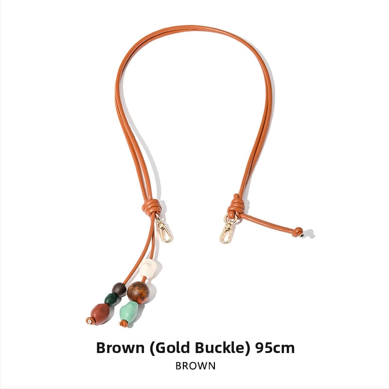 Evelyne stiilis käekoti rihm kašuu helmidega (Materjal: super kiududest valmistatud vaik; Aasta/sezon: kevad 2025; Funktsioonid: kaunistab, vähendab koormust, selja kaitse; Stiil: värske ja magus; Kategooria: käekoti/õlarihm)