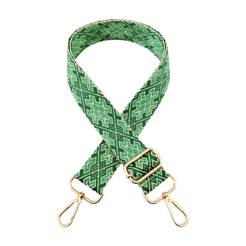 Koti/õlarihm — Reguleeritav, pikk asendusrihm risttoega kandmiseks, Polüester, Geomeetriline muster, Sügis 2025