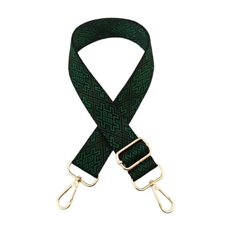 Koti/õlarihm — Reguleeritav, pikk asendusrihm risttoega kandmiseks, Polüester, Geomeetriline muster, Sügis 2025