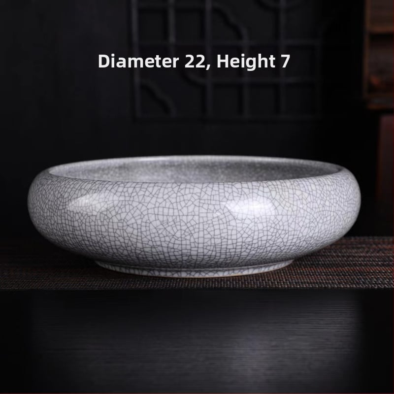 Keramikas hidroponiska puķu pods – minimālistisks stils, elpojošs, korozijizturīgs, izturīgs; rokdarbs; izcepts 1300°C; piemērots galdam vai grīdai.