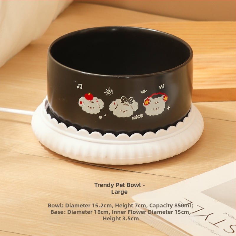 Keraamiline nutikas kasside veejoog või toidukauss — Cordobi bränd}