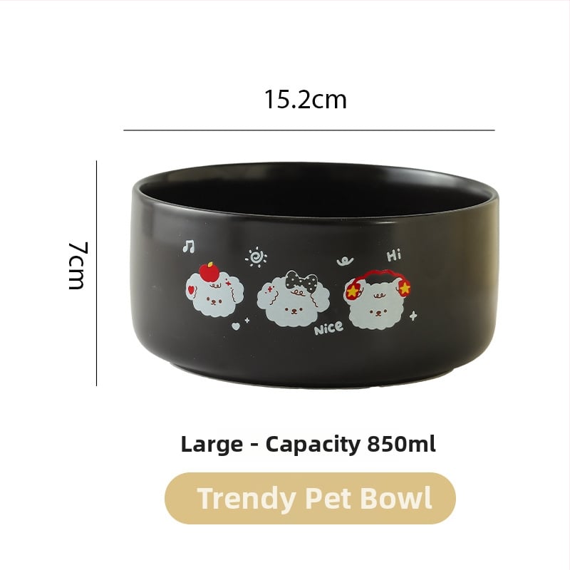 Keraamiline nutikas kasside veejoog või toidukauss — Cordobi bränd}