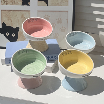 Keramiline kassikauss kaela kaitsega, stabi disain, suupisteplaat — bränd Xiyu, kassidele