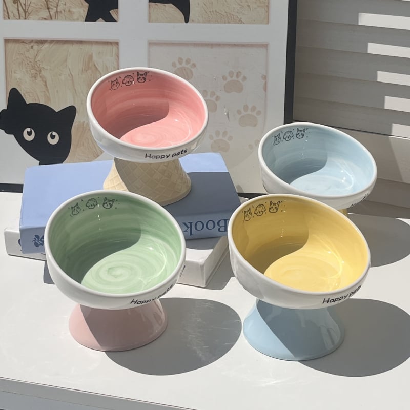 Keramiline kassikauss kaela kaitsega, stabi disain, suupisteplaat — bränd Xiyu, kassidele