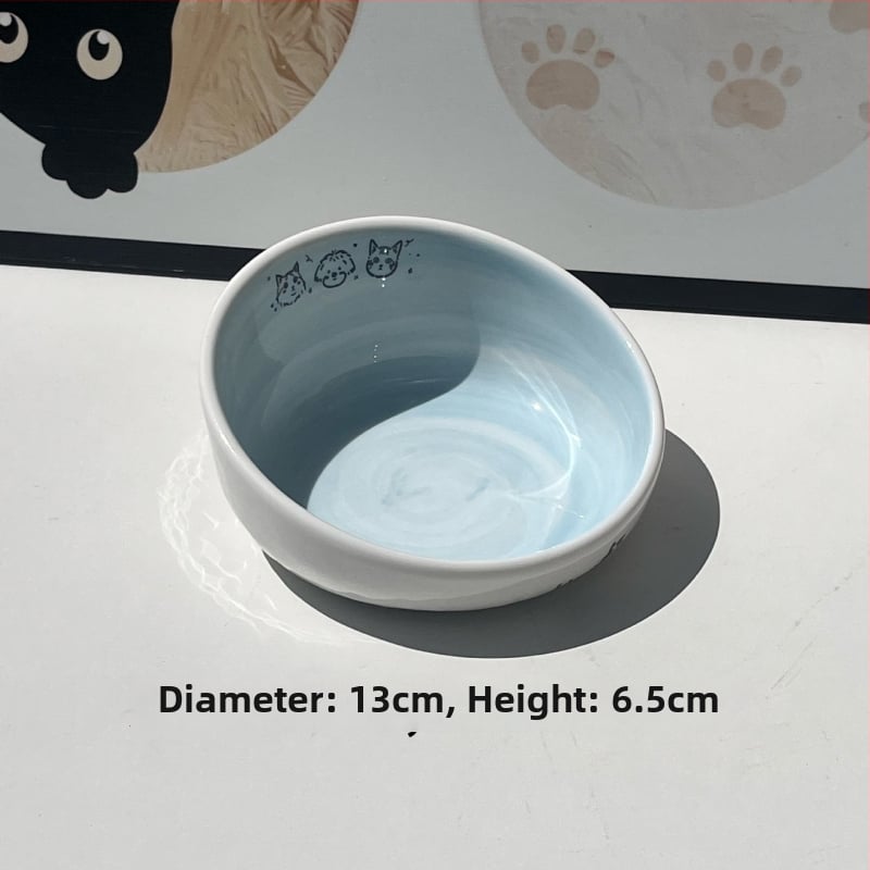 Keramiline kassikauss kaela kaitsega, stabi disain, suupisteplaat — bränd Xiyu, kassidele