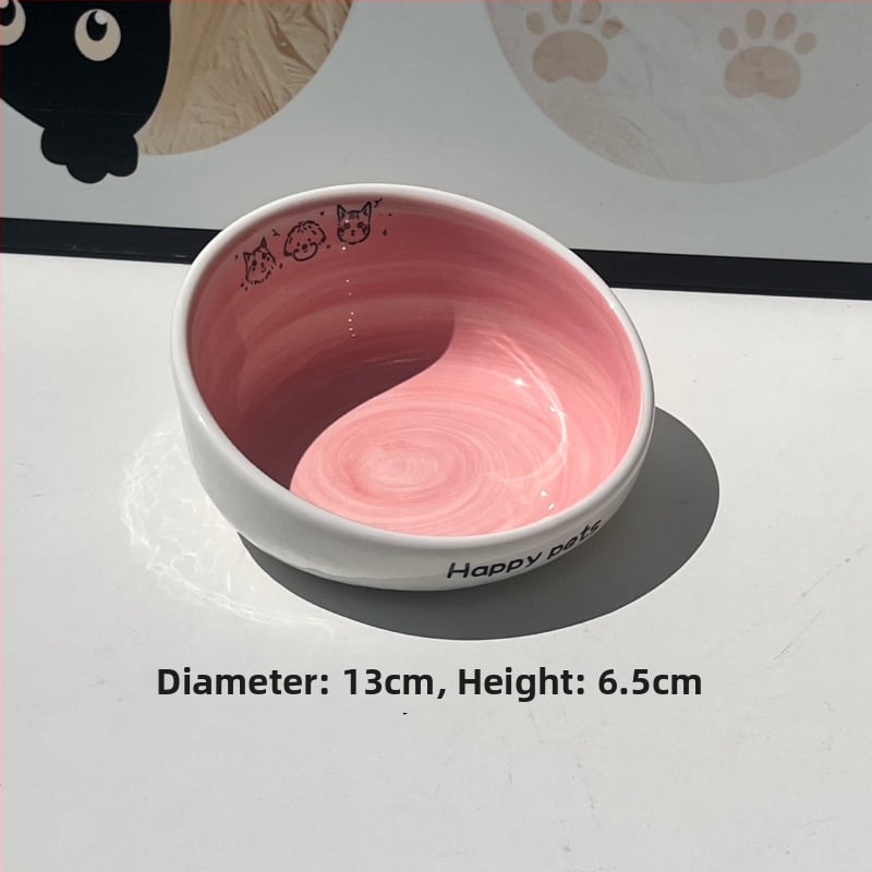 Keramiline kassikauss kaela kaitsega, stabi disain, suupisteplaat — bränd Xiyu, kassidele