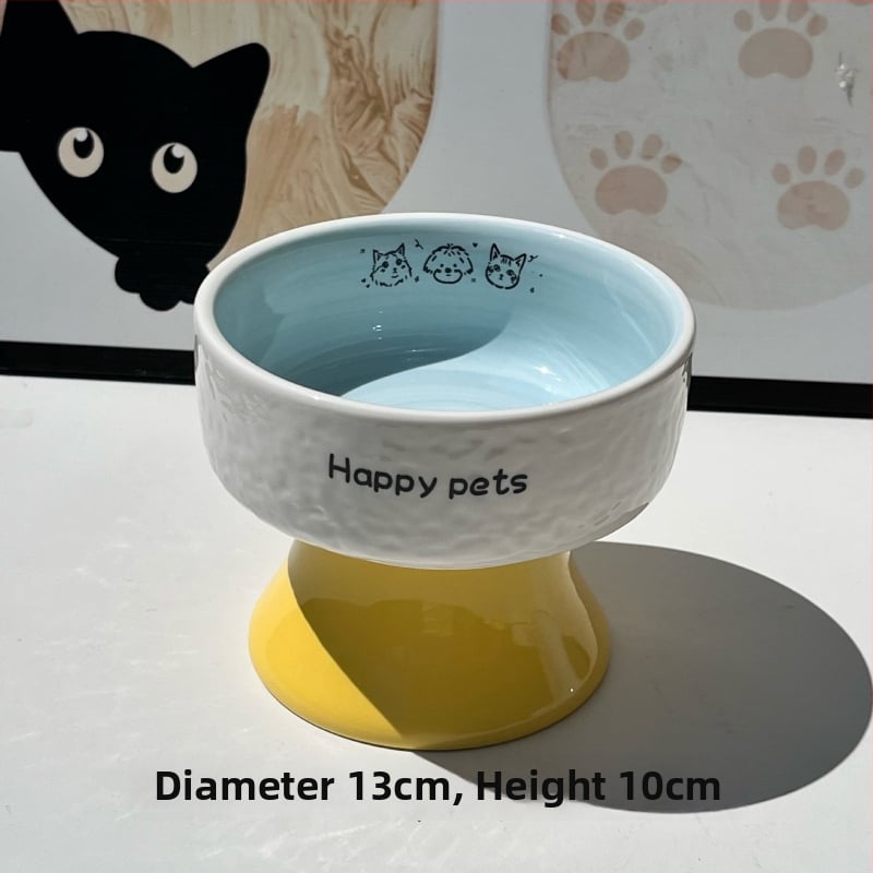 Keramiline kassikauss kaela kaitsega, stabi disain, suupisteplaat — bränd Xiyu, kassidele